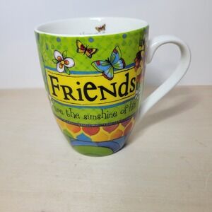 Divinity Friends Sunshine Of Life Coffee Mug Proverbs 17:17‎ Flowers